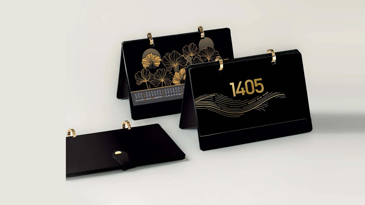 تقویم رومیزی نفیس 1405 گلبرگ